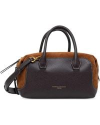 Gianni Chiarini - Gemma Grainy-Leather Suede-Panelled Tote Bag - Lyst