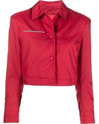 Ferrari Water-resistant Cropped Jacket - Red