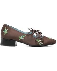 Nicole Saldaña - Isabel Floral-Embroidered Pumps - Lyst