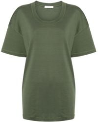 Lemaire - T-Shirt mit U-Ausschnitt - Lyst