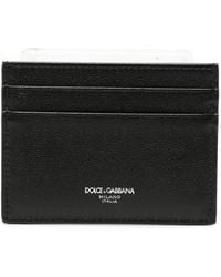 Dolce & Gabbana - Logo-Print Leather Cardholder - Lyst