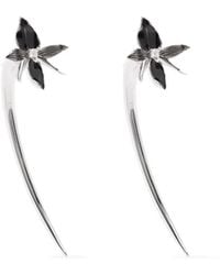 Shaun Leane - Diamond Orchid Hook Earrings - Lyst