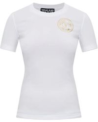 Versace Jeans Couture - T-Shirt With Printed Logo - Lyst