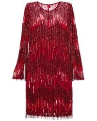 Naeem Khan - Beaded-Fringe Dress - Lyst