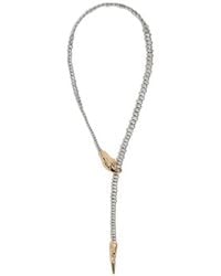 Bimba Y Lola - Snake-Head Beaded Necklace - Lyst