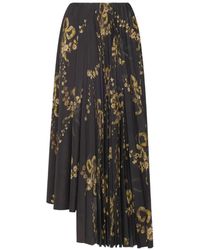 Pierre Louis Mascia - Ceto Pleated Asymmetric Skirt - Lyst
