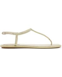 Rene Caovilla - Diana Crystal-Embellished Leather Sandals - Lyst