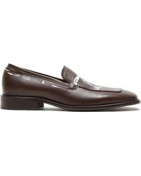 Acne Studios - Printed Leather Loafers - Lyst