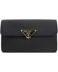 Prada - Borsa Mini Con Logo A Triangolo - Lyst