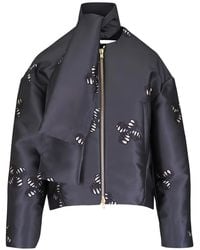 ODEEH - Scarf Print Jacket - Lyst