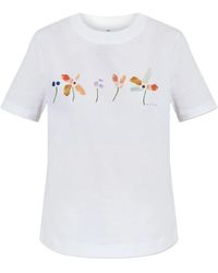 Paul Smith - Row Of Flowers T-Shirt - Lyst