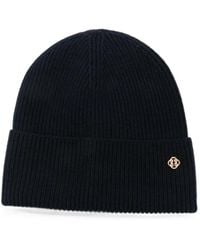 GANT - Ribbed Wool Beanie Hat - Lyst