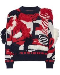 Henrik Vibskov - Ham Onion Fringe-Detail Jacquard-Knit Sweater - Lyst