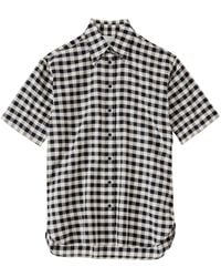 Closed - Oversized Checked Cotton Shirt - Lyst
