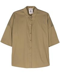 Semicouture - Popeline-Hemd mit klassischem Kragen - Lyst