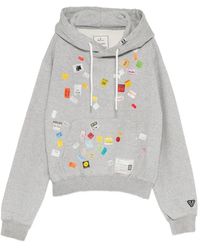 Maison Mihara Yasuhiro - Price Tag Sticker Printed Hoodie - Lyst