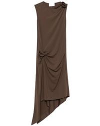 Coperni - Robe Mi-Longue Asymétrique À Détail Fleur - Lyst