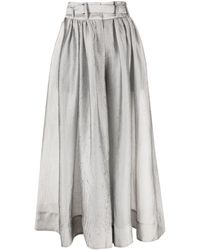 Eudon Choi - Lille Belted Wide-leg Trousers - Lyst