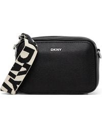 DKNY - Logo-Plaque Crossbody Bag - Lyst