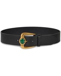 Etro - Stone-Buckle Leather Belt - Lyst