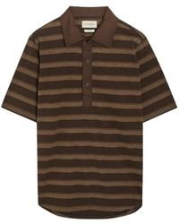 Oliver Spencer - Stanfield Striped Short-Sleeved Polo Shirt - Lyst