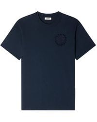 Sandro - Cotton Crochet Flower T-Shirt - Lyst