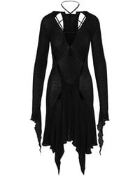 SRVC Studio - Cut-Out Asymmetric Midi Dress - Lyst
