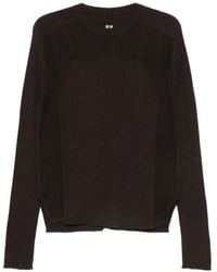 Rick Owens - Ribbed Geo Panelled Sweater - Lyst