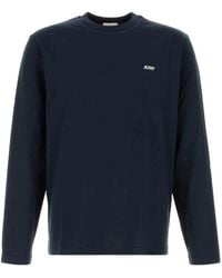 Autry - Long-Sleeve Logo-Embroidered T-Shirt - Lyst