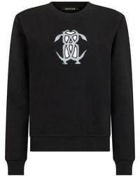 Roberto Cavalli - Cut-Out Embroidered-Logo Sweater - Lyst