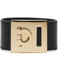 Ferragamo - Bracelet Gancini En Cuir - Lyst