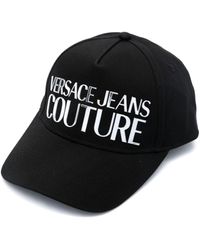 Versace - Logo-patch Cotton Cap - Lyst