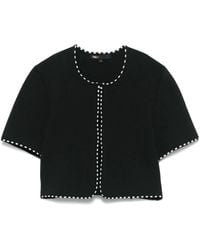 Maje - Short-Sleeves Crop Top - Lyst