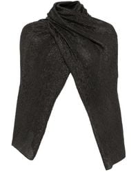 Cortana - Anhelo Crinkled-Finish Sleeves - Lyst