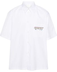 Givenchy - World Tour-print Poplin Shirt - Lyst