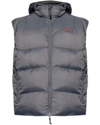 EA7 - Gilet Met Capuchon En Rits - Lyst
