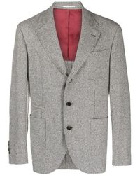 Brunello Cucinelli - Houndstooth-Pattern Blazer - Lyst