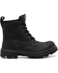Ecco - Schnürstiefel Aus Wildleder - Lyst