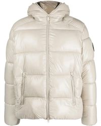 Save The Duck - Gefütterte Jacke Mit Logo-Patch - Lyst