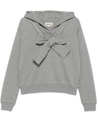 ShuShu/Tong - Bow-Detail Logo-Print Hoodie - Lyst