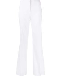 Pinko - Pressed-crease High-waisted Trousers - Lyst