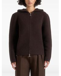 Manière De Voir Billie Hooded Jacket in Grey Lyst UK