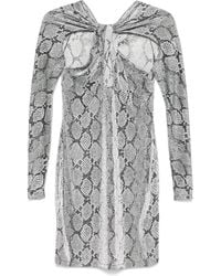 Coperni - Vestido corto con estampado de piel de serpiente - Lyst