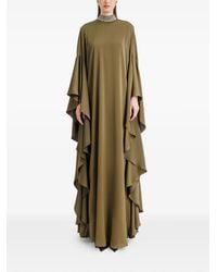 Gemy Maalouf - Beaded-Collar Ruffled Maxi Dress - Lyst