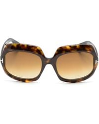 Tom Ford - Tf1155 Rectangle-Frame Sunglasses - Lyst