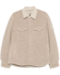 Save The Duck - Fleece-Texture Corduroy-Collar Jacket - Lyst