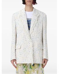 MSGM - Blazer Con Frange - Lyst