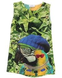 The Artistylist - Parrot-Print Sleeveless Blouse - Lyst
