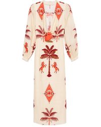 Johanna Ortiz - Robe Mi-Longue Across Paradise - Lyst
