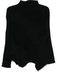 Issey Miyake - Seamless Asymmetric Knitted Top - Lyst